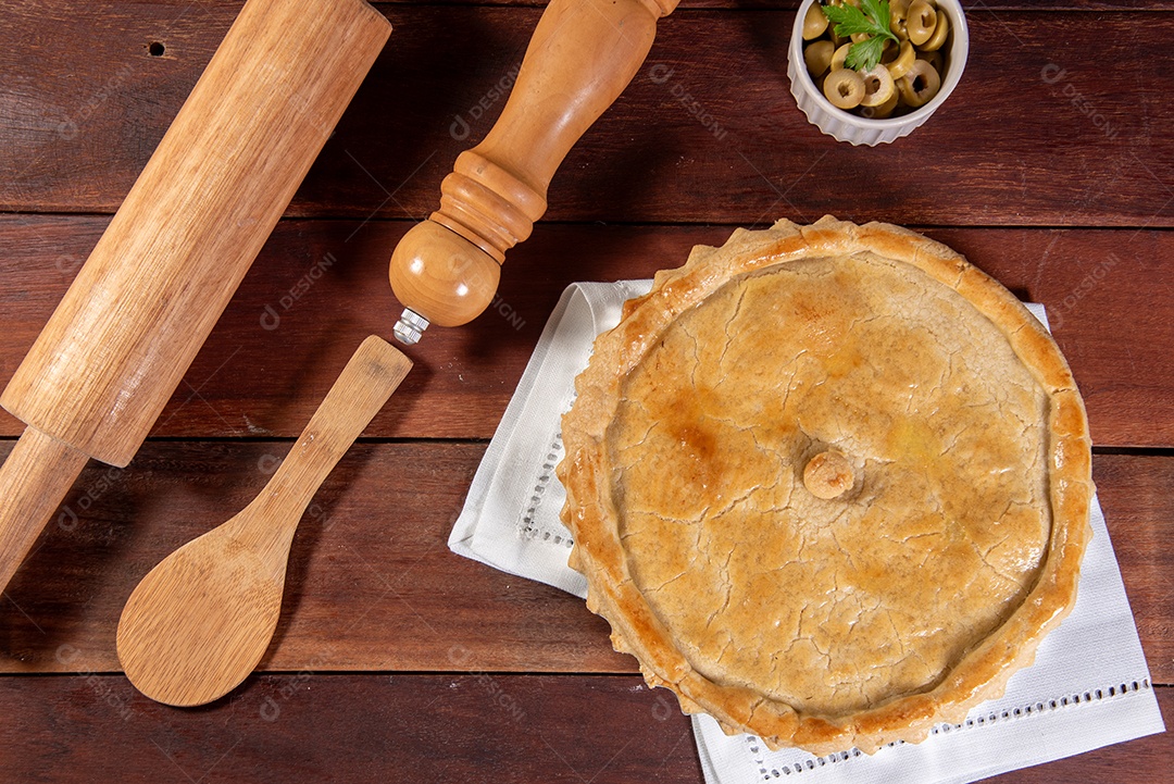 Torta empada de frango