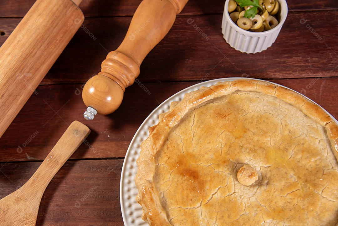 Torta de frango deliciosa