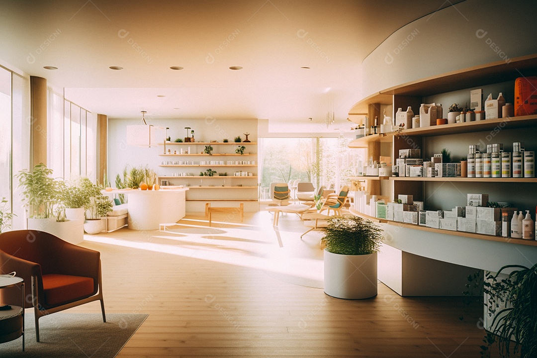 Imagem realista de cômodo de uma casa