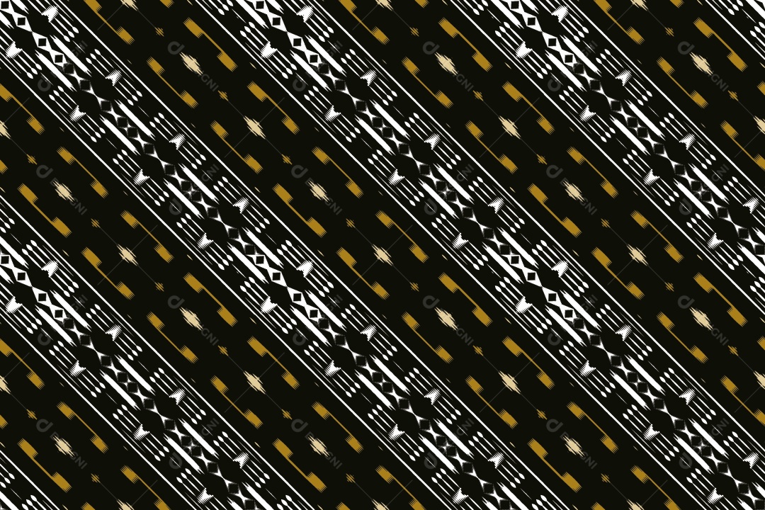 Ilustração de Fundo Tribal Bornéu Textura Tecido Estampa Colorida Vetor EPS