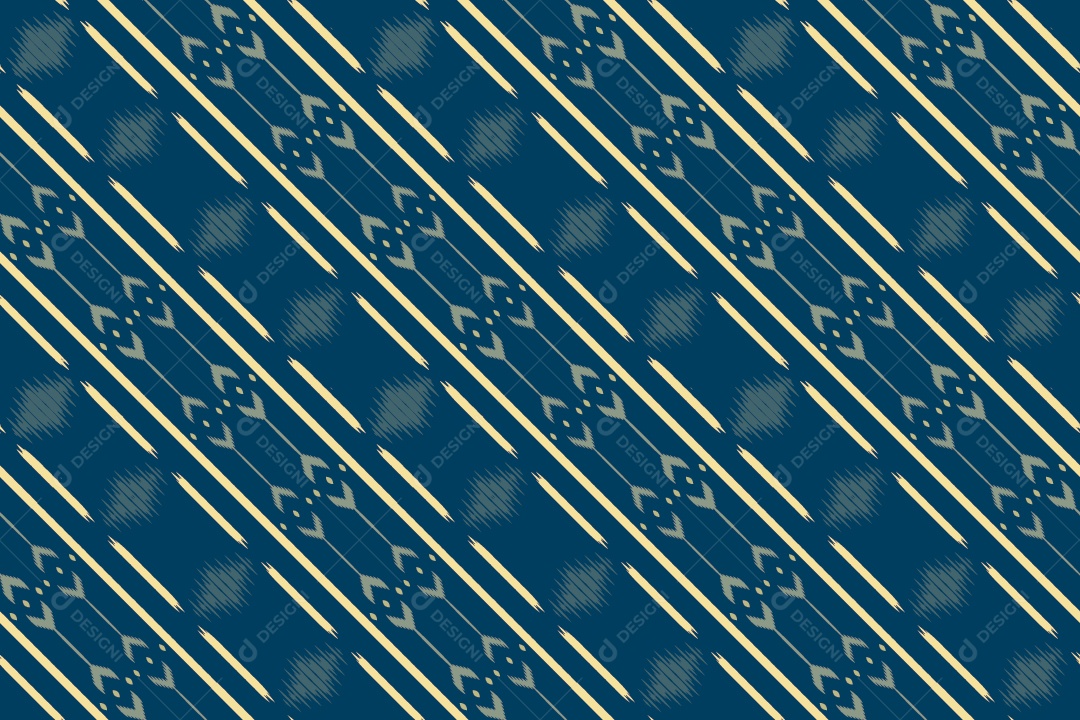 Fundo Tribal Bornéu Textura Tecido Estampa Ilustração Colorida Vetor EPS