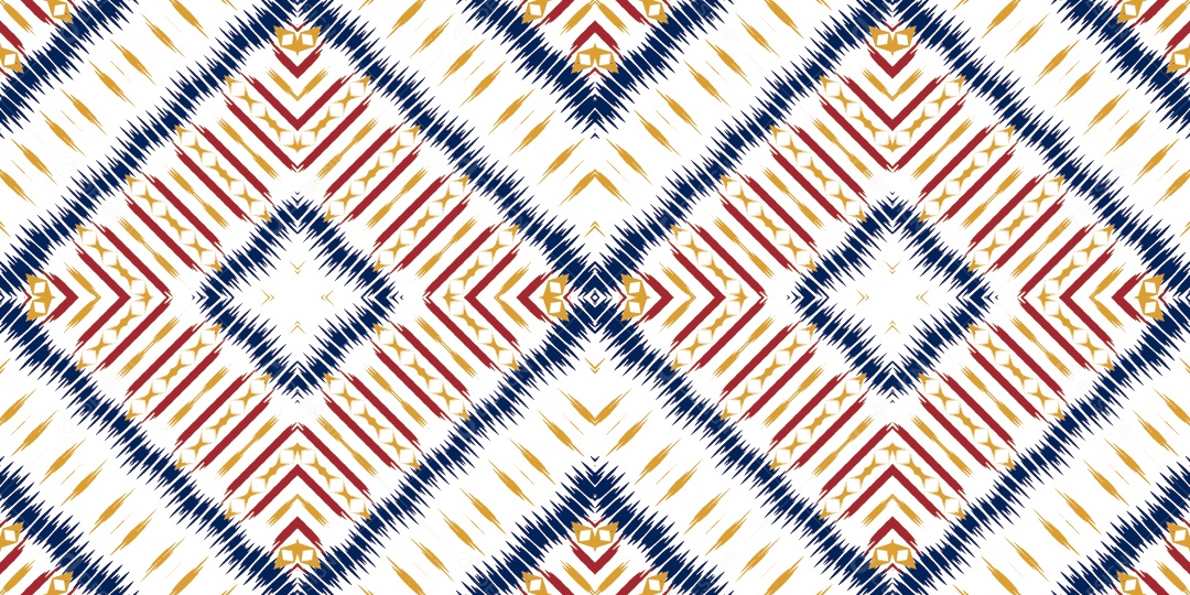 Padrão Sem Emenda de Origens Tribais Ilustração Colorida Vetor EPS