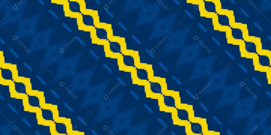 Padrão Textura Estampa Fundo Geométrico Ilustração Azul e Amarelo Vetor EPS