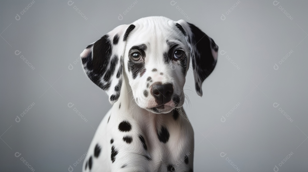 Um filhote de dálmata lindo