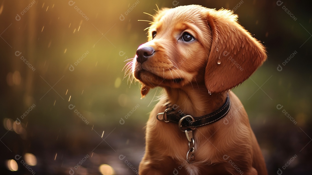 Um cachorrinho fofo lindo filhote