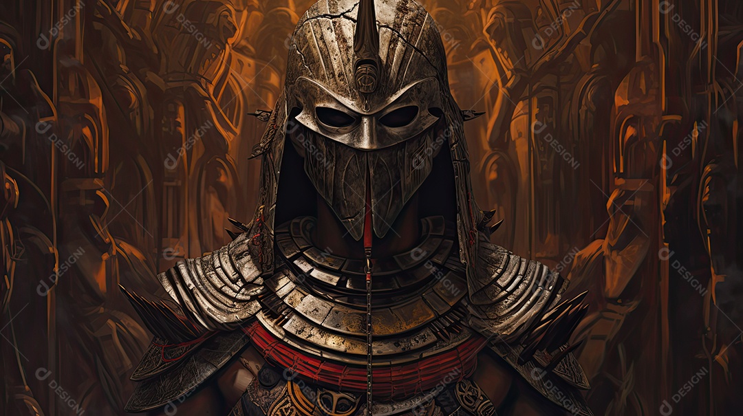 Personagem guerreiro egípsio