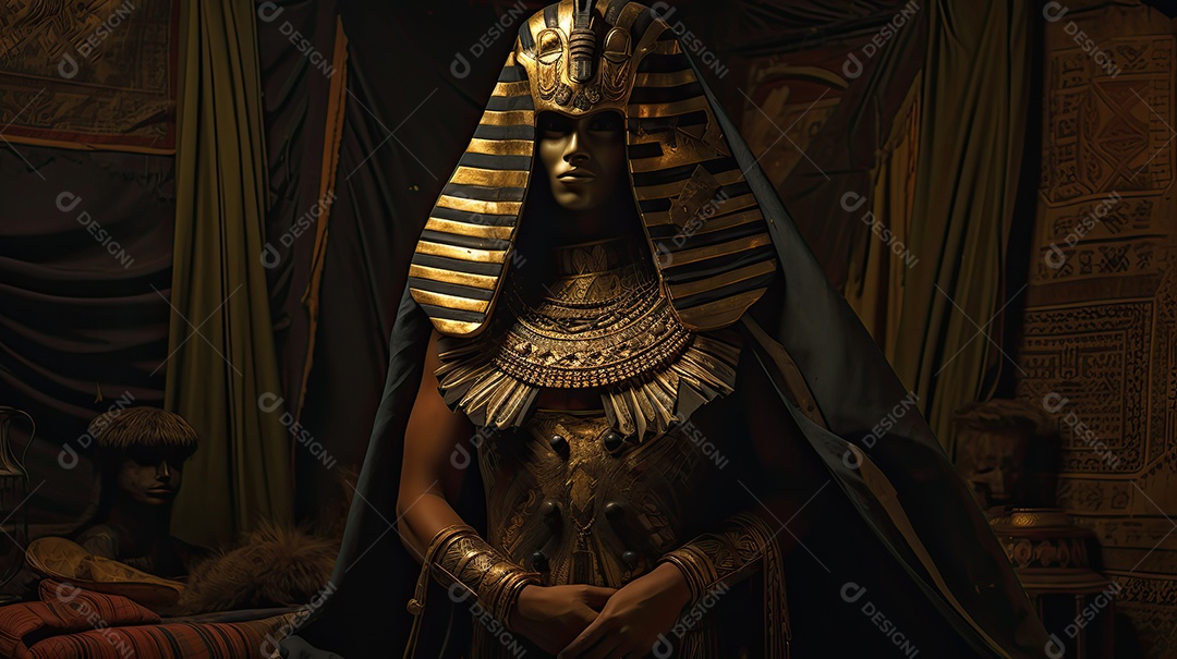 Personagem guerreiro egípsio