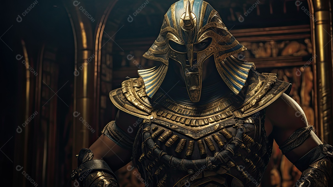 Personagem guerreiro egípsio