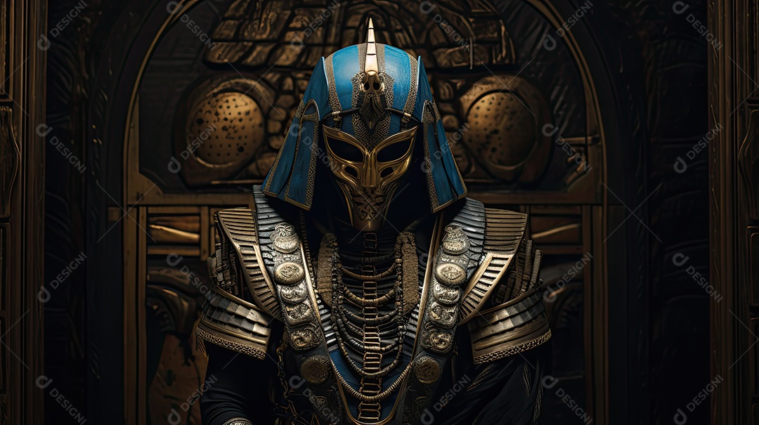 Personagem do jogo guerreiro egípcio