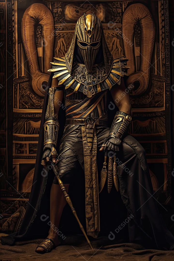 Personagem do jogo guerreiro egípcio