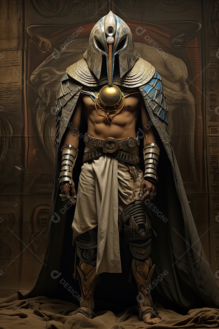 Personagem do jogo guerreiro egípcio