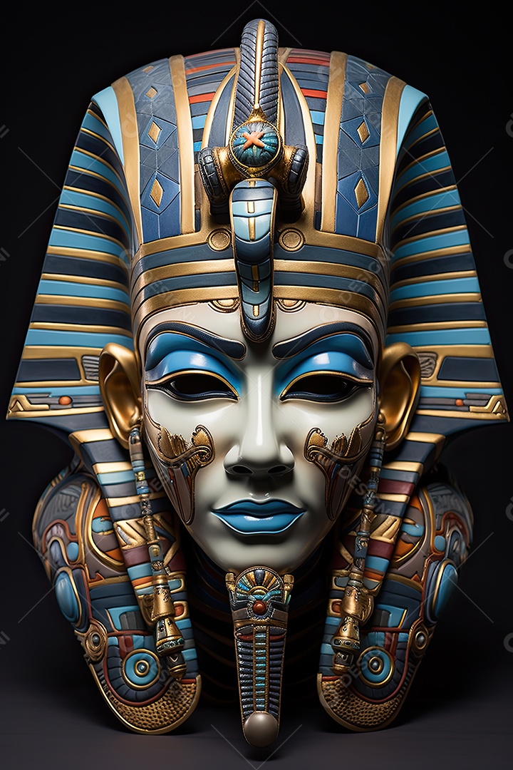 Máscaras egípcias geradas por IA