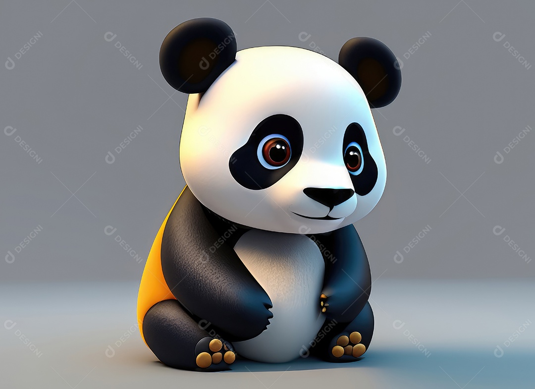 Animação de desenho animado Bebê Panda Chinês