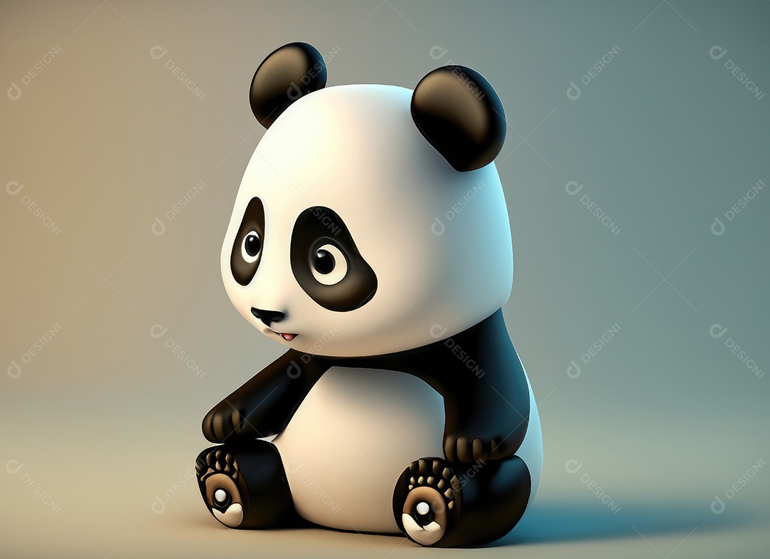 Animação de desenho animado Bebê Panda Chinês