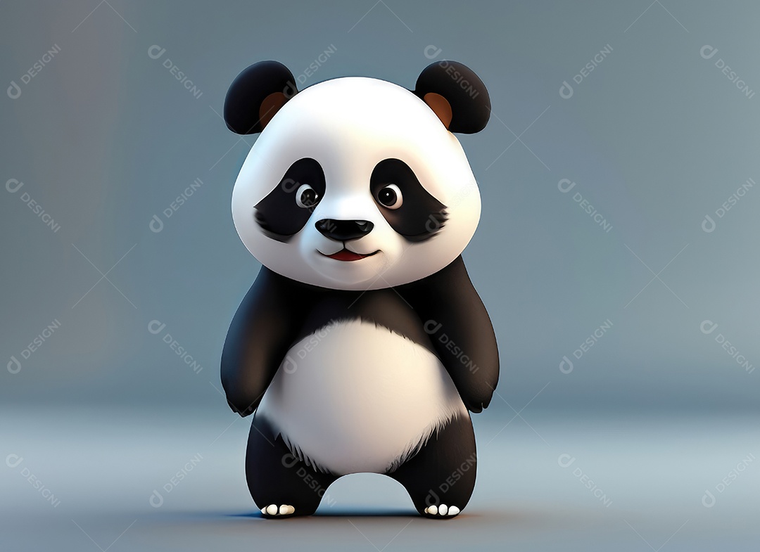 Animação de desenho animado Bebê Panda Chinês