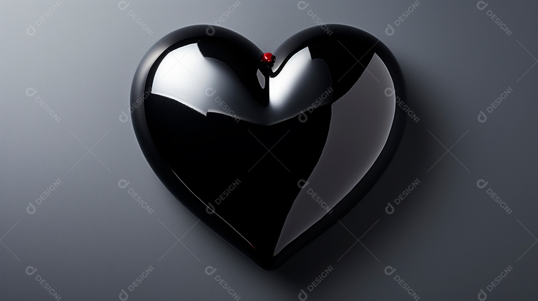 Coração sobre fundo isolado com formato difente.