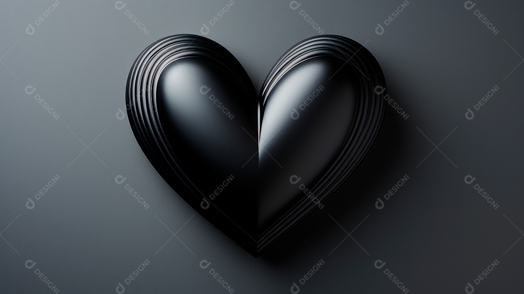 Coração sobre fundo isolado com formato difente.