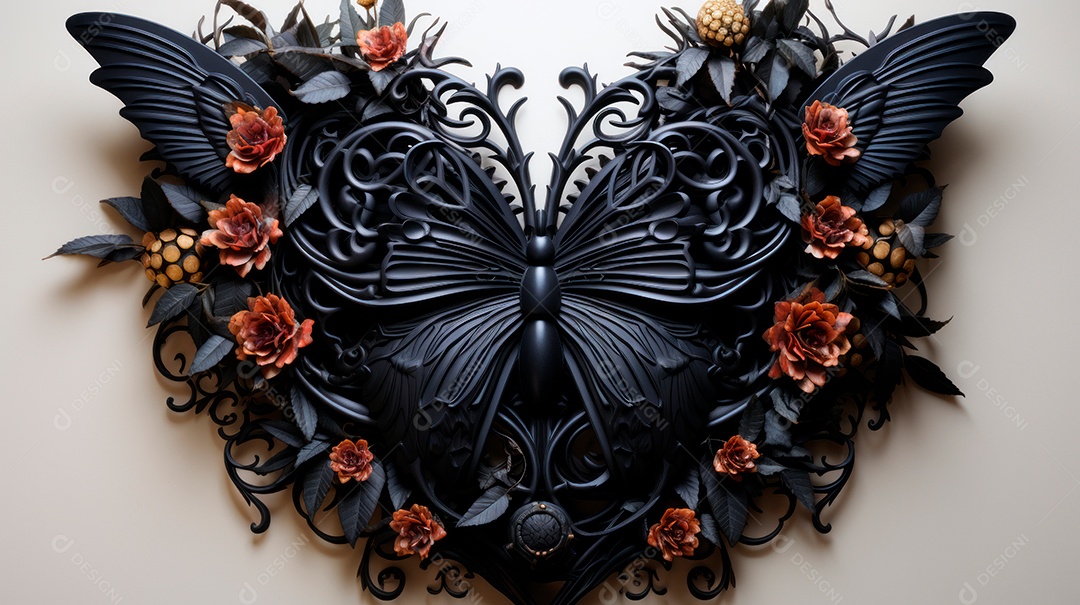 Coração sobre fundo isolado com formato difente.