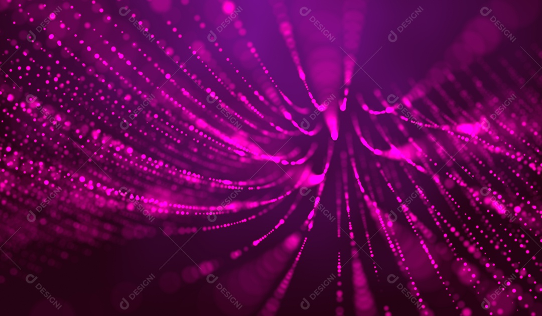 Tecnologia digital de DNA abstrata partículas de luz rosa em fundo rosa