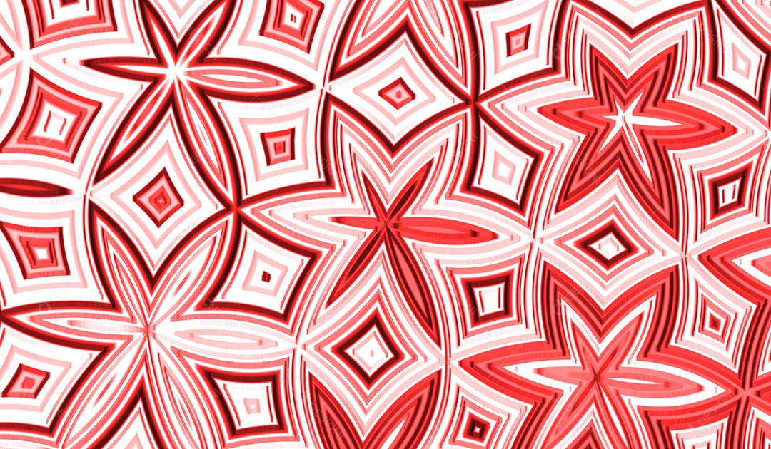 Flor abstrata tecnologia digital partículas de luz vermelha sobre fundo azul