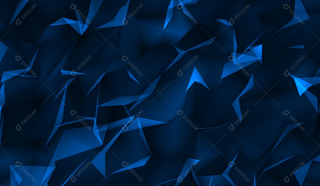 Partículas azul abstrata de tecnologia digital em fundo azul