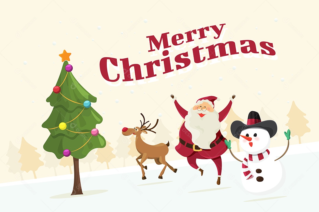 Feliz Natal Ilustração Vetor EPS