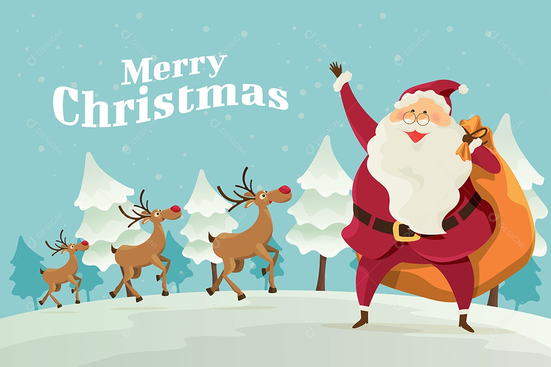 Feliz Natal Ilustração Vetor EPS