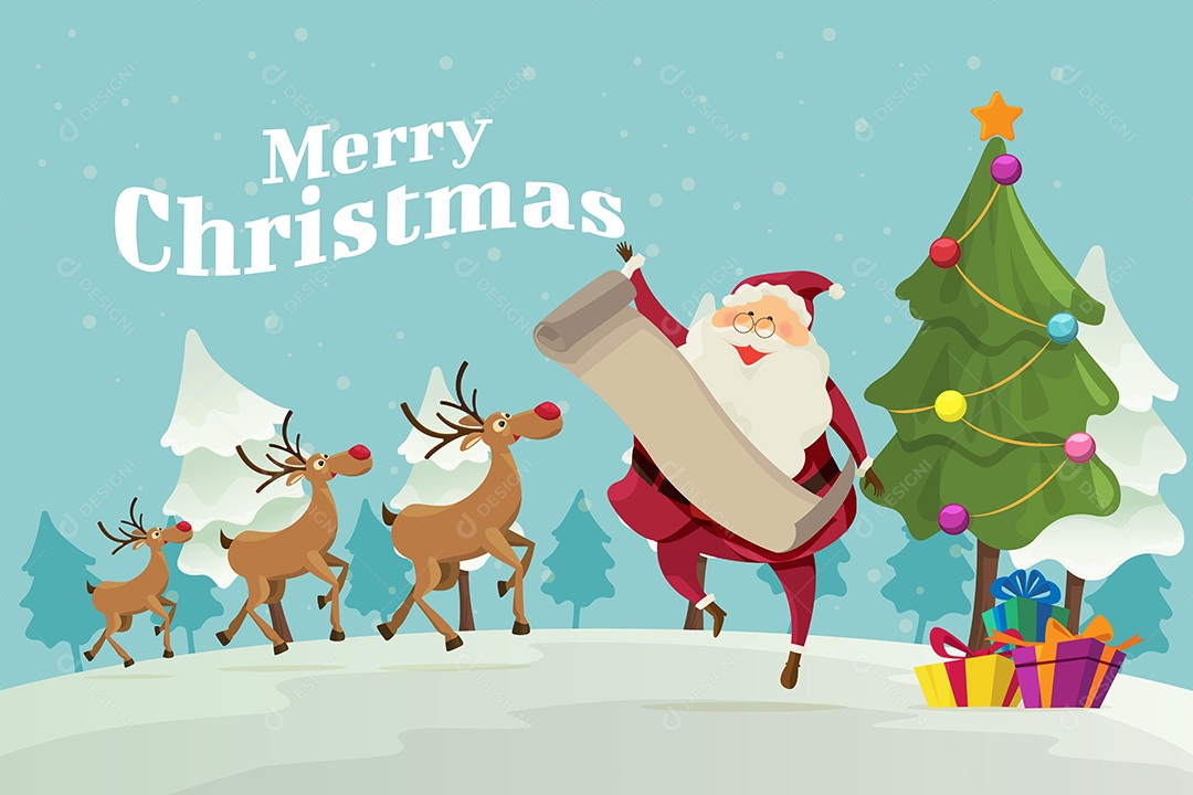 Feliz Natal Ilustração Vetor EPS