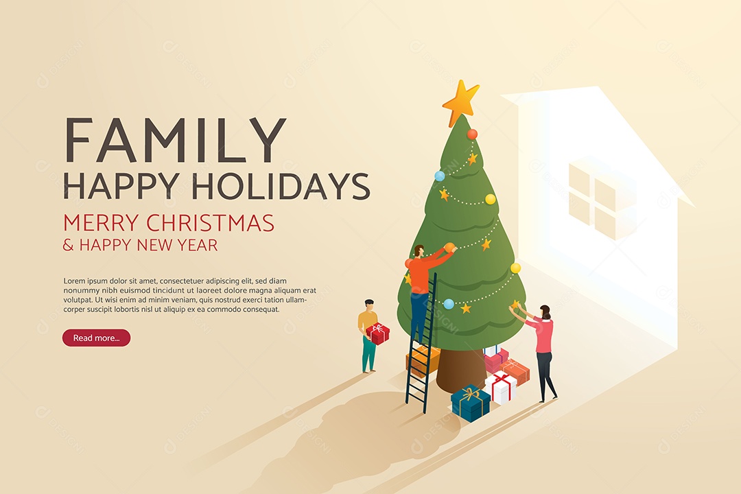 Feliz Natal Ilustração Vetor EPS