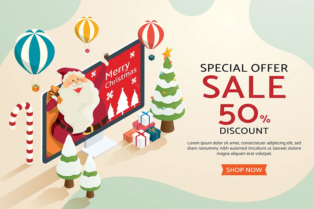 Oferta Especial de Natal Ilustração Vetor EPS