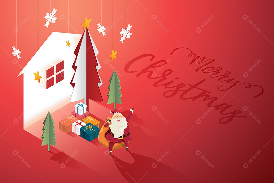 Feliz Natal Ilustração Vetor EPS