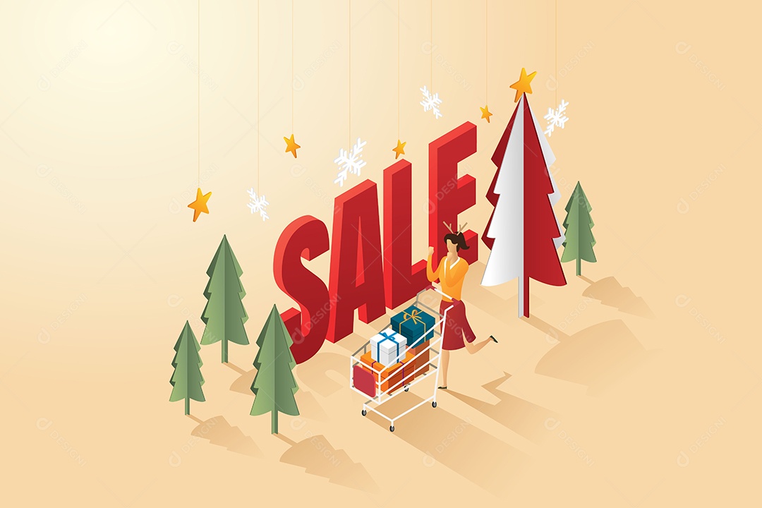 Oferta de Natal Ilustração Vetor EPS