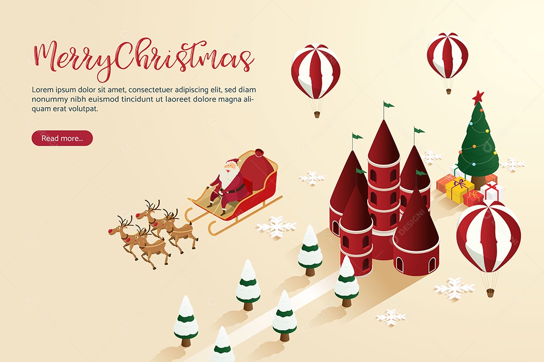 Feliz Natal Ilustração Vetor EPS