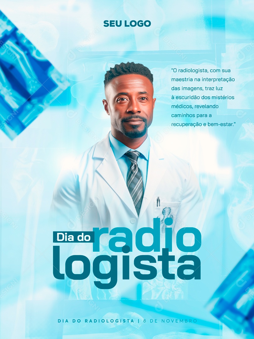 Dia do Radiologista 08 de Novembro Revelando Caminhos para a Recuperação e Bem-Estar Social Media PSD Editável