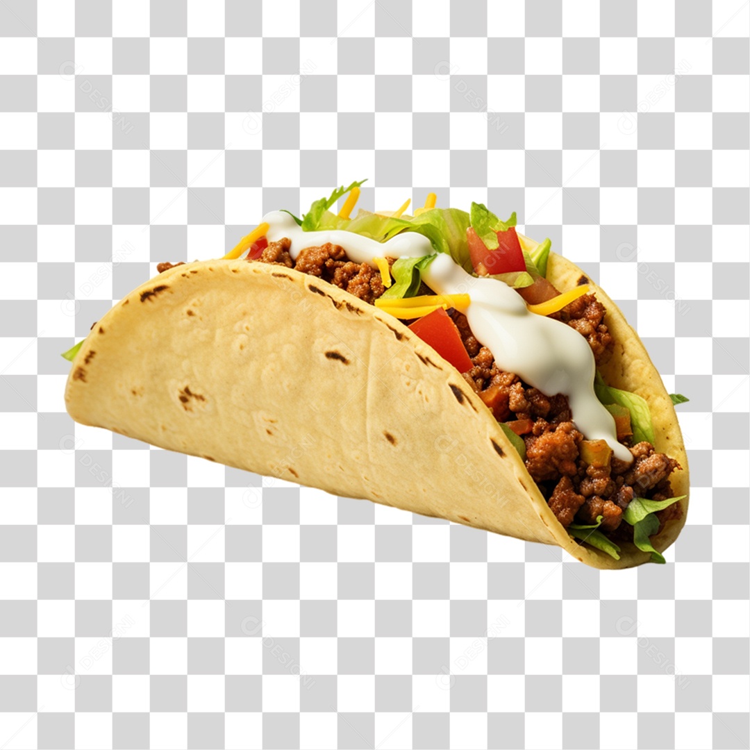 Tacos Salgados Recheados PNG Transparente