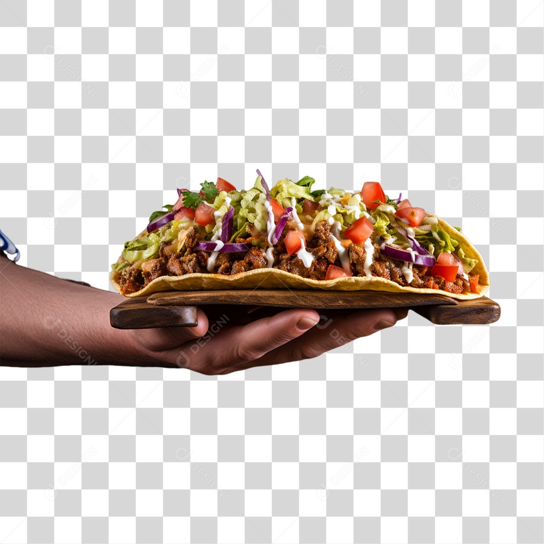 Tacos Salgados Recheados PNG Transparente