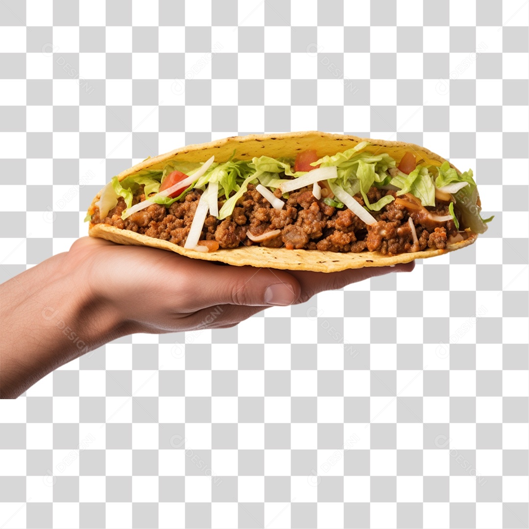 Tacos Salgados Recheados PNG Transparente