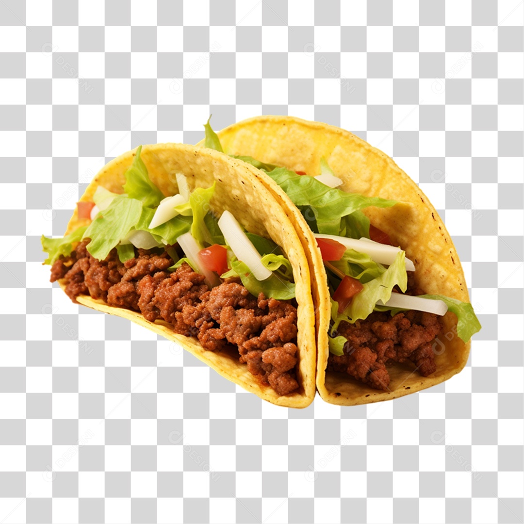 Tacos Salgados Recheados PNG Transparente