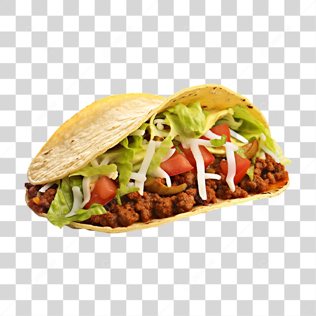 Tacos Salgados Recheados PNG Transparente