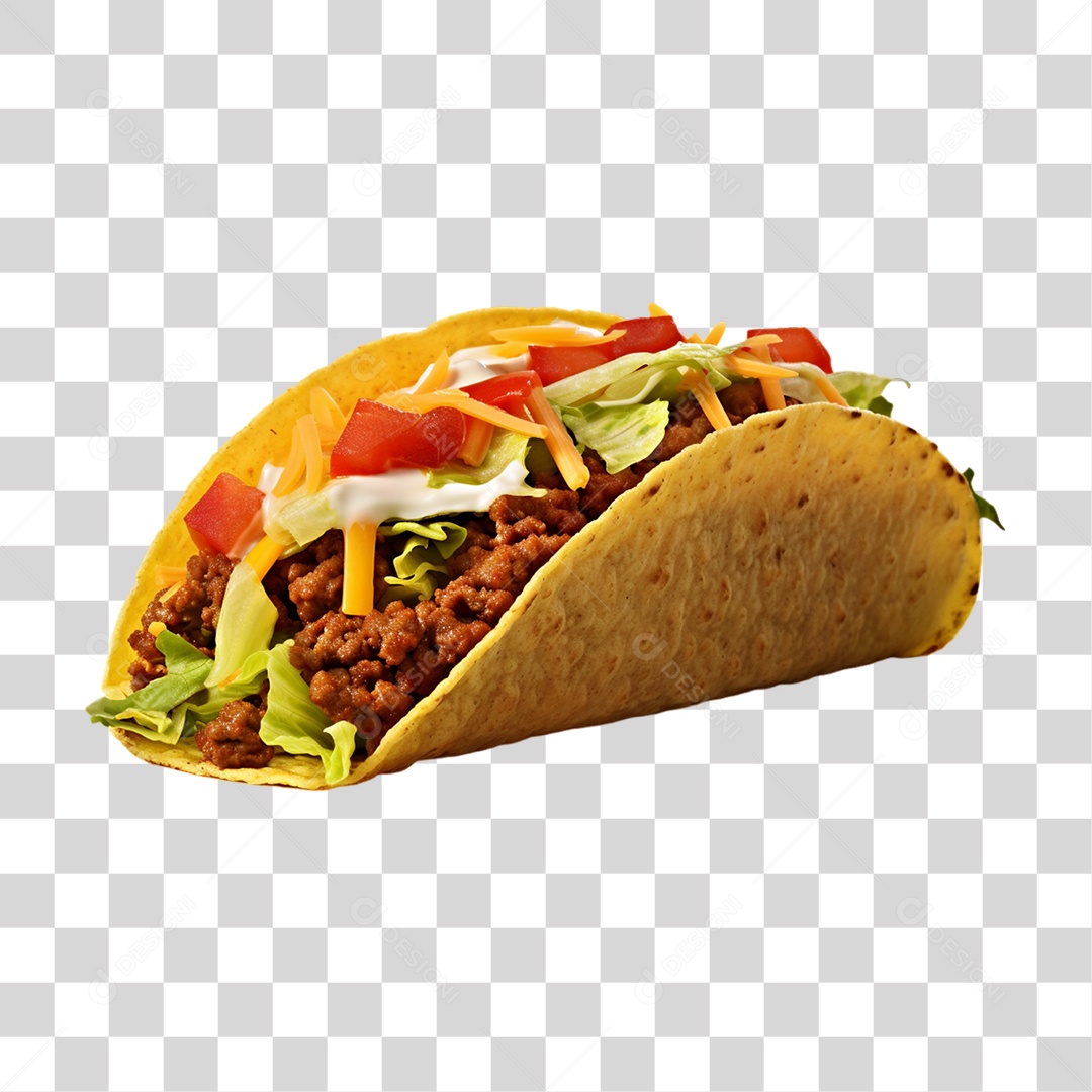 Tacos Salgados Recheados PNG Transparente