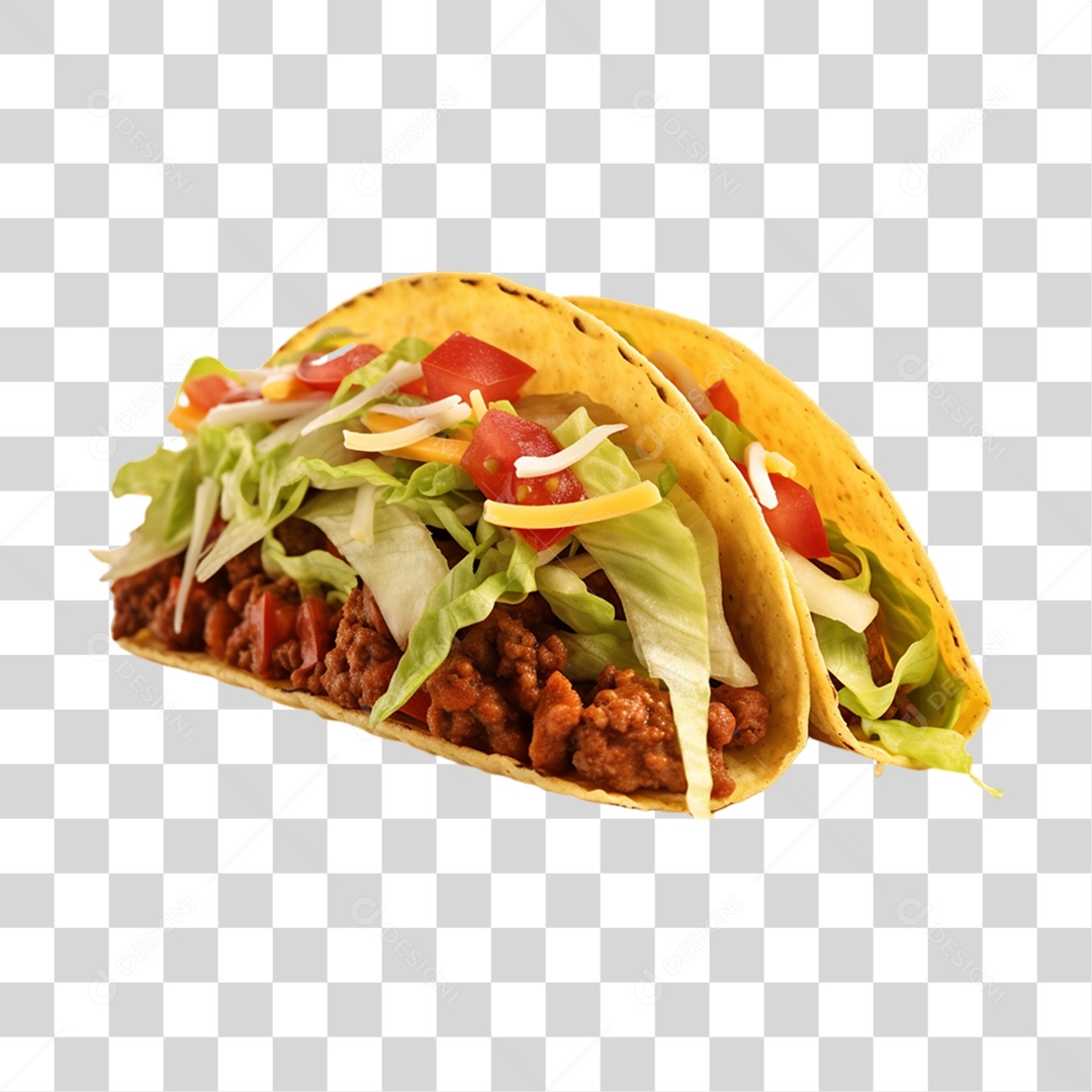 Tacos Salgados Recheados PNG Transparente