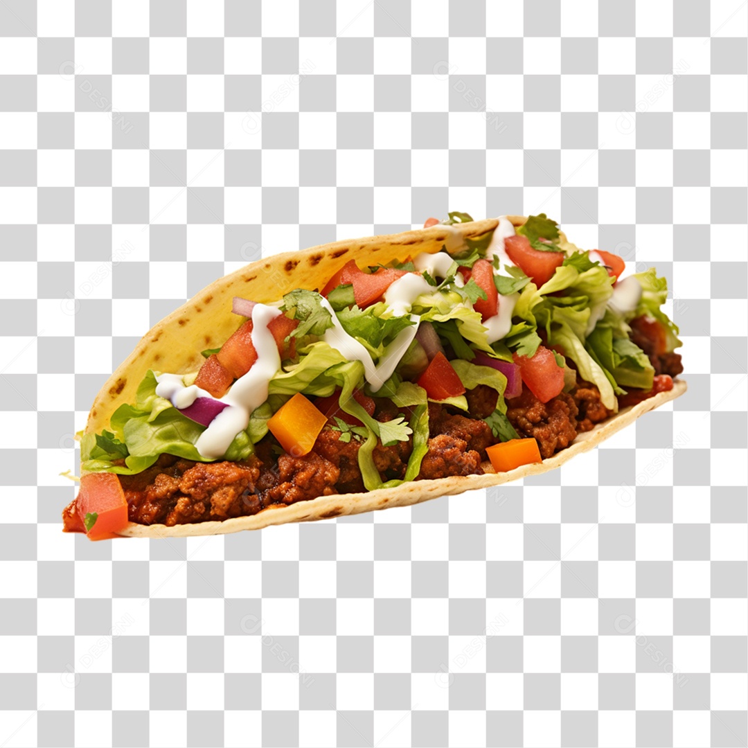 Tacos Salgados Recheados PNG Transparente