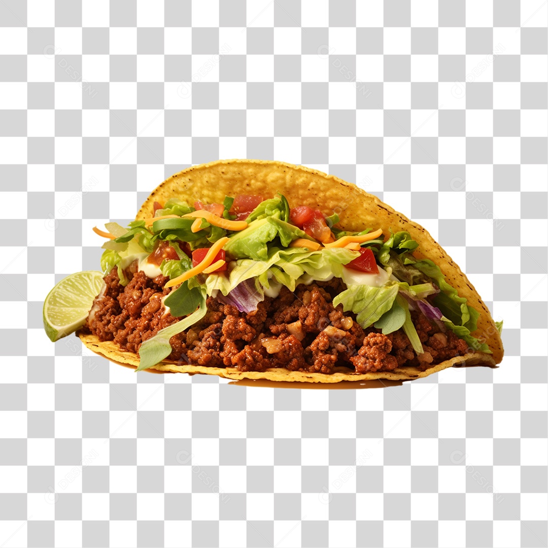 Tacos Salgados Recheados PNG Transparente