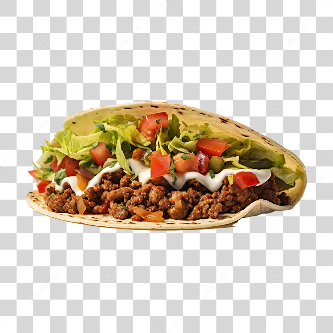 Tacos Salgados Recheados PNG Transparente