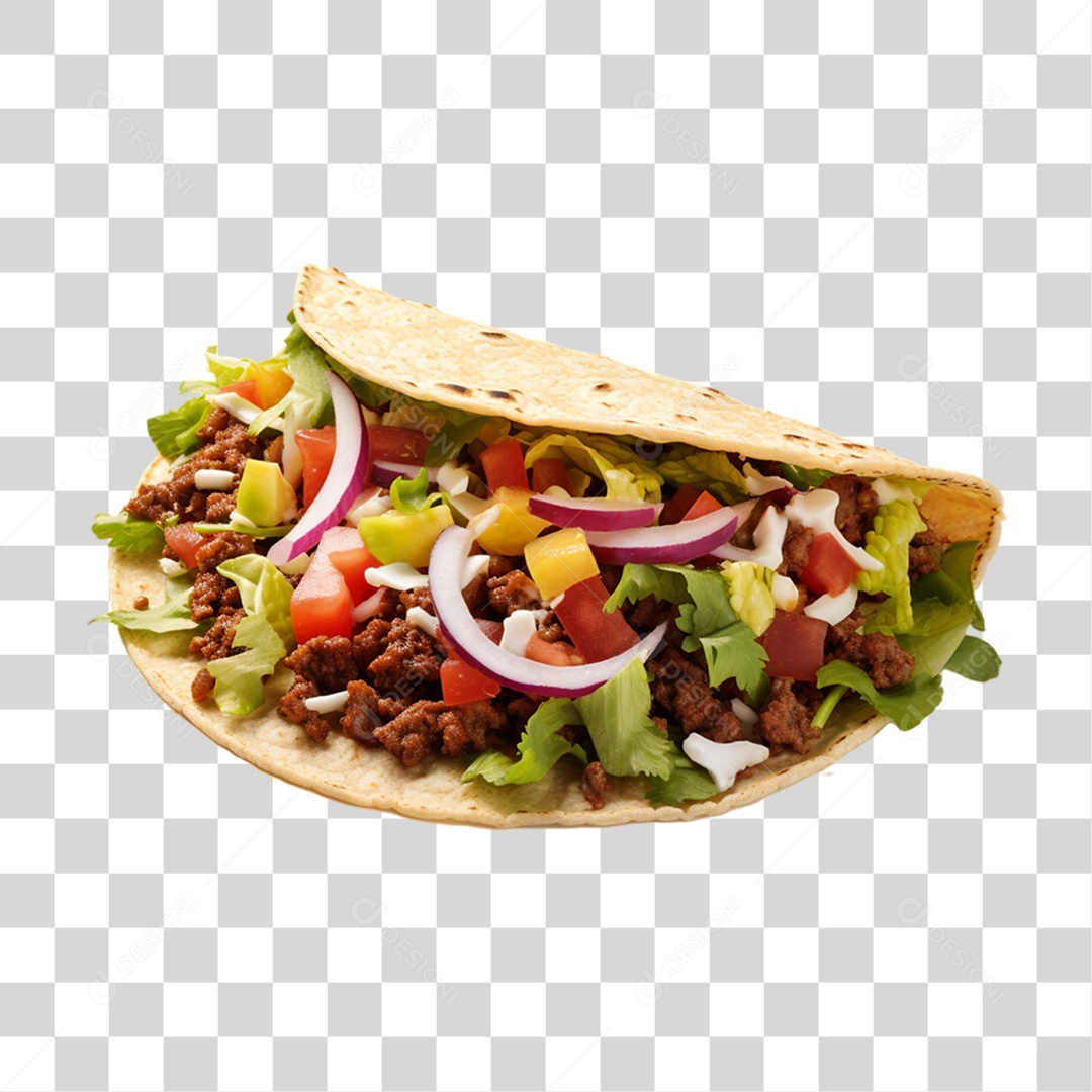 Tacos Salgados Recheados PNG Transparente