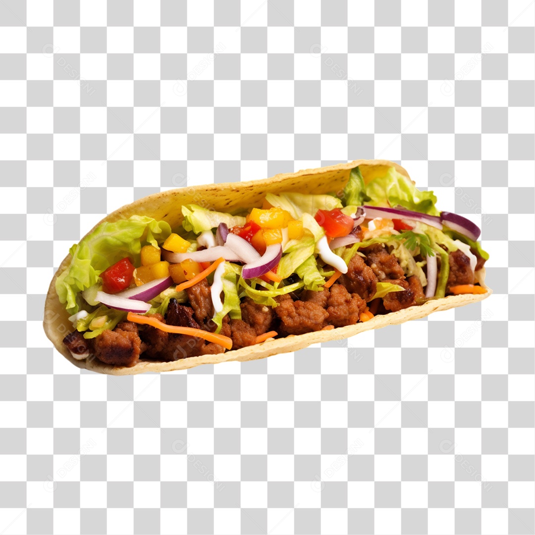 Tacos Salgados Recheados PNG Transparente