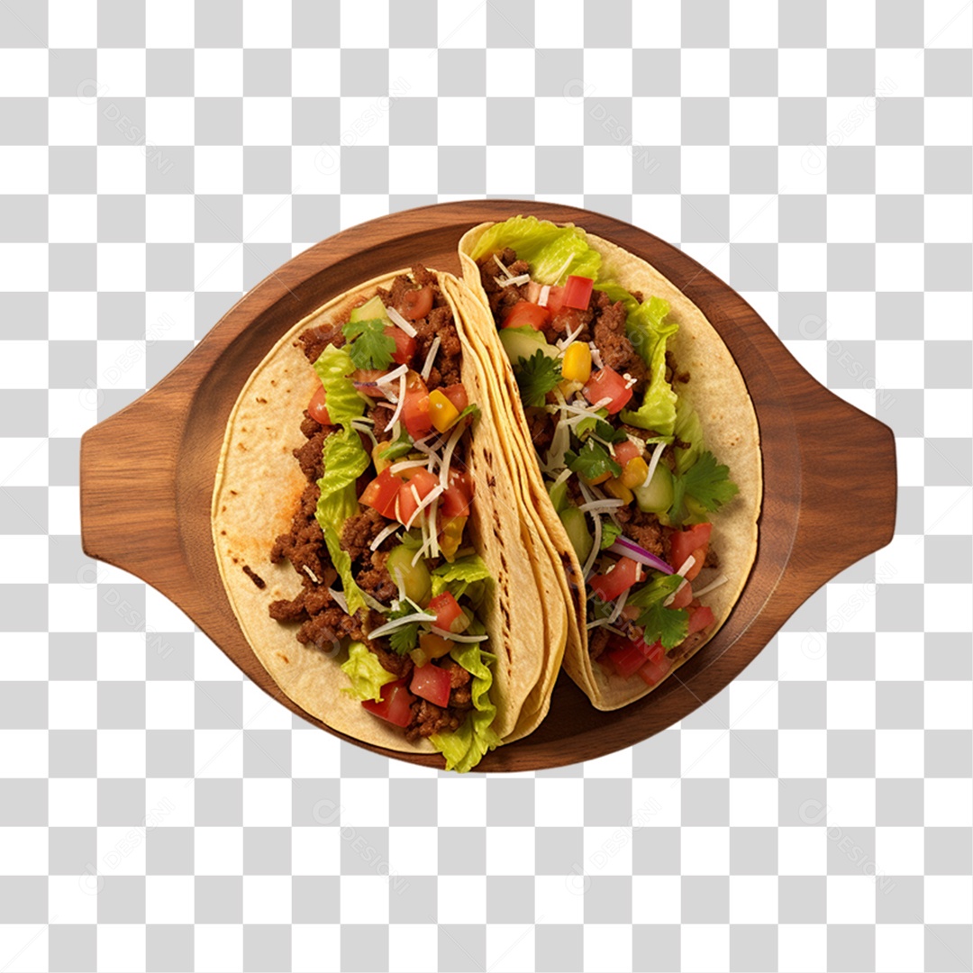 Tacos Salgados Recheados PNG Transparente