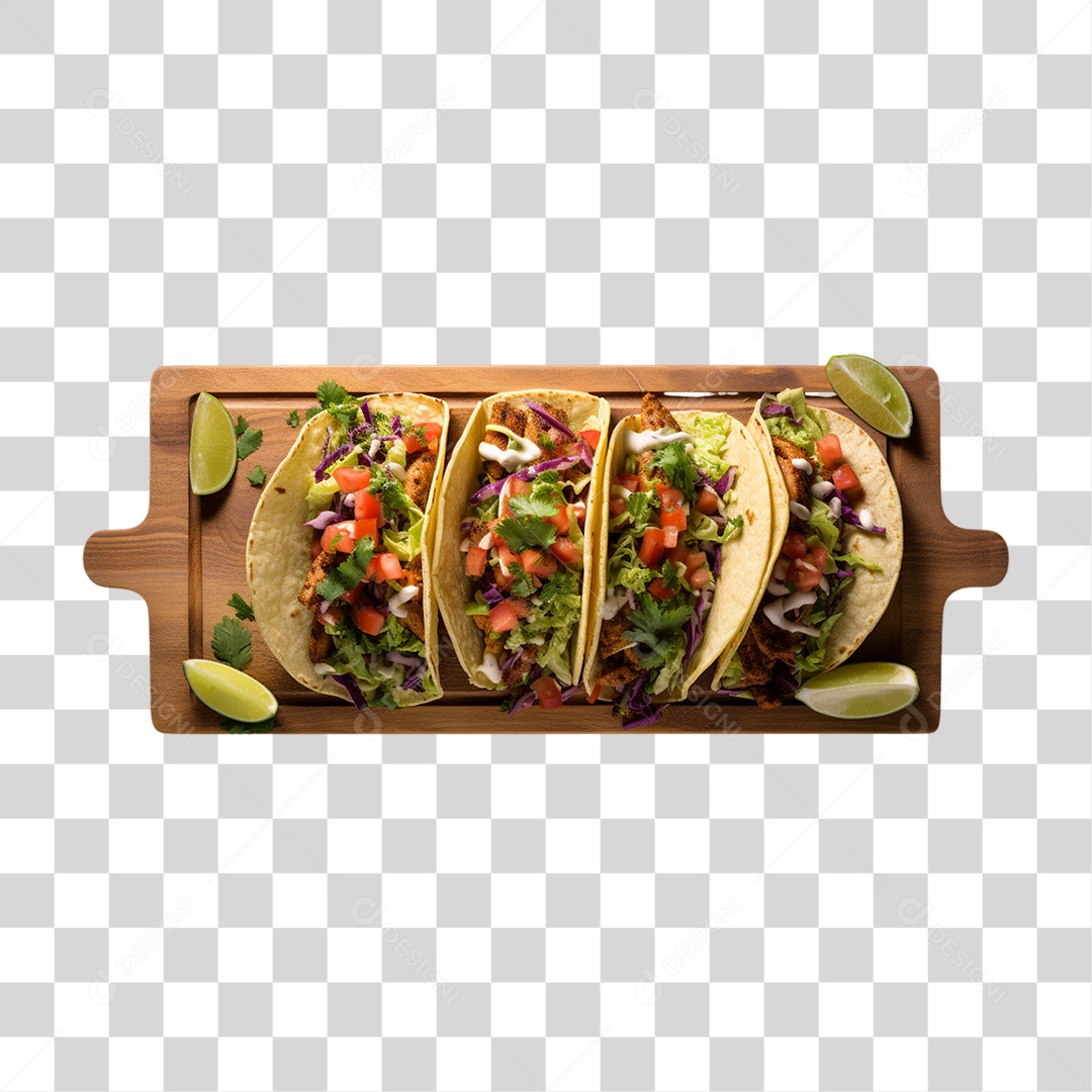 Tacos Salgados Recheados PNG Transparente
