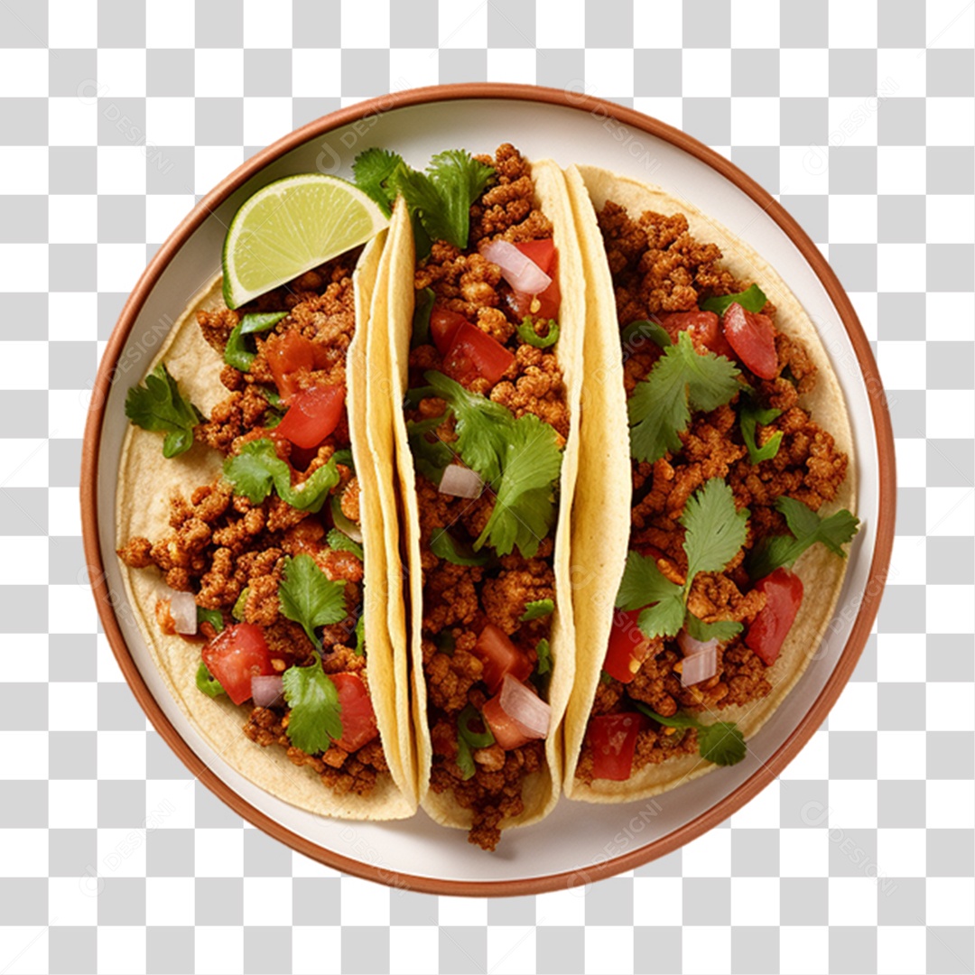 Tacos Salgados Recheados PNG Transparente