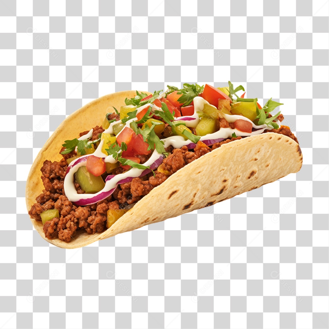 Tacos Salgados Recheados PNG Transparente